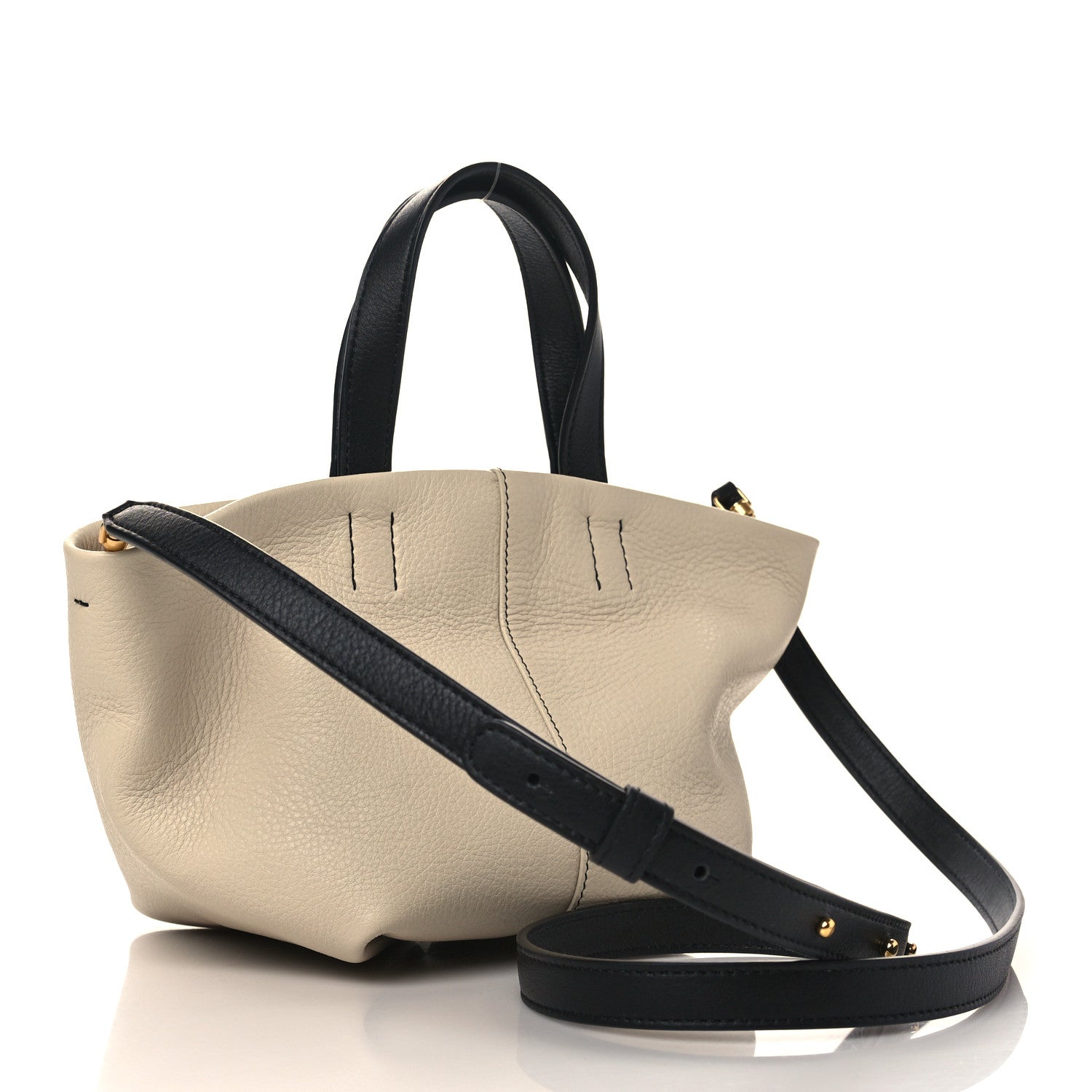 Mansur Gavriel Calfskin Mini Tulipano Bag Latte Macchiato Multicolor 3 of 8