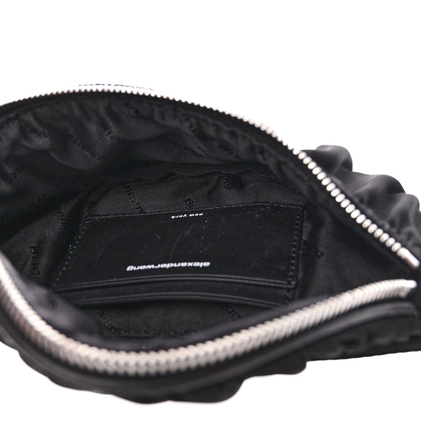 Nylon Logo Printed Belt Bag Black