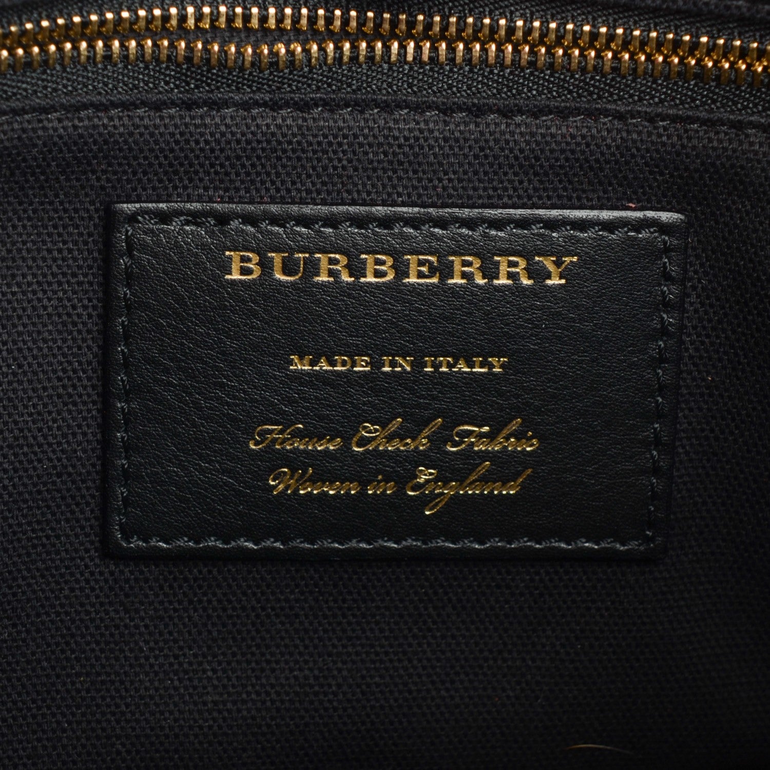 Burberry Grainy Calfskin House Check Small Banner Tote Russet Red 8 of 11