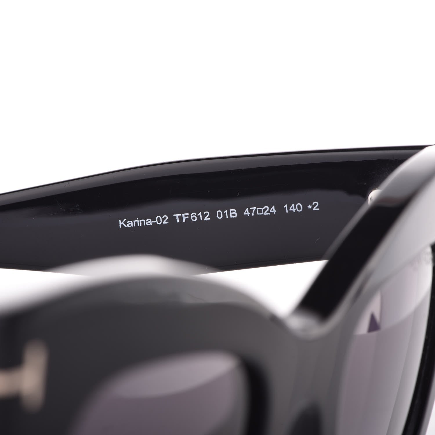 Tom Ford Karina Cat Eye Sunglasses TF612 Black 5 of 7