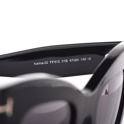 Tom Ford Karina Cat Eye Sunglasses TF612 Black 5 of 7