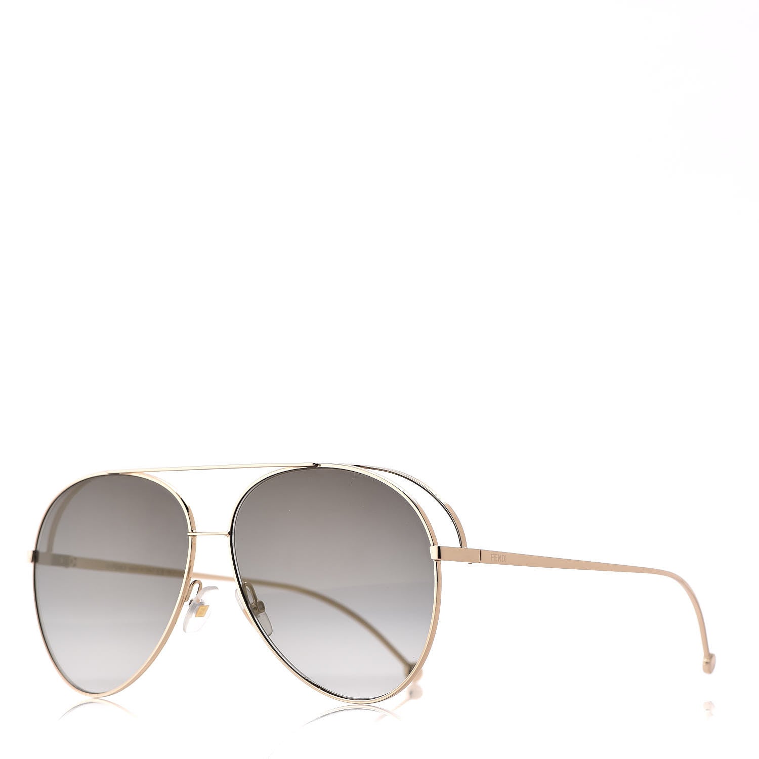 Fendi Metal Aviator Sunglasses FF0286/S Gold 1 of 8