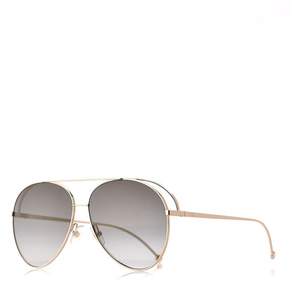 Fendi Metal Aviator Sunglasses FF0286/S Gold 1 of 8
