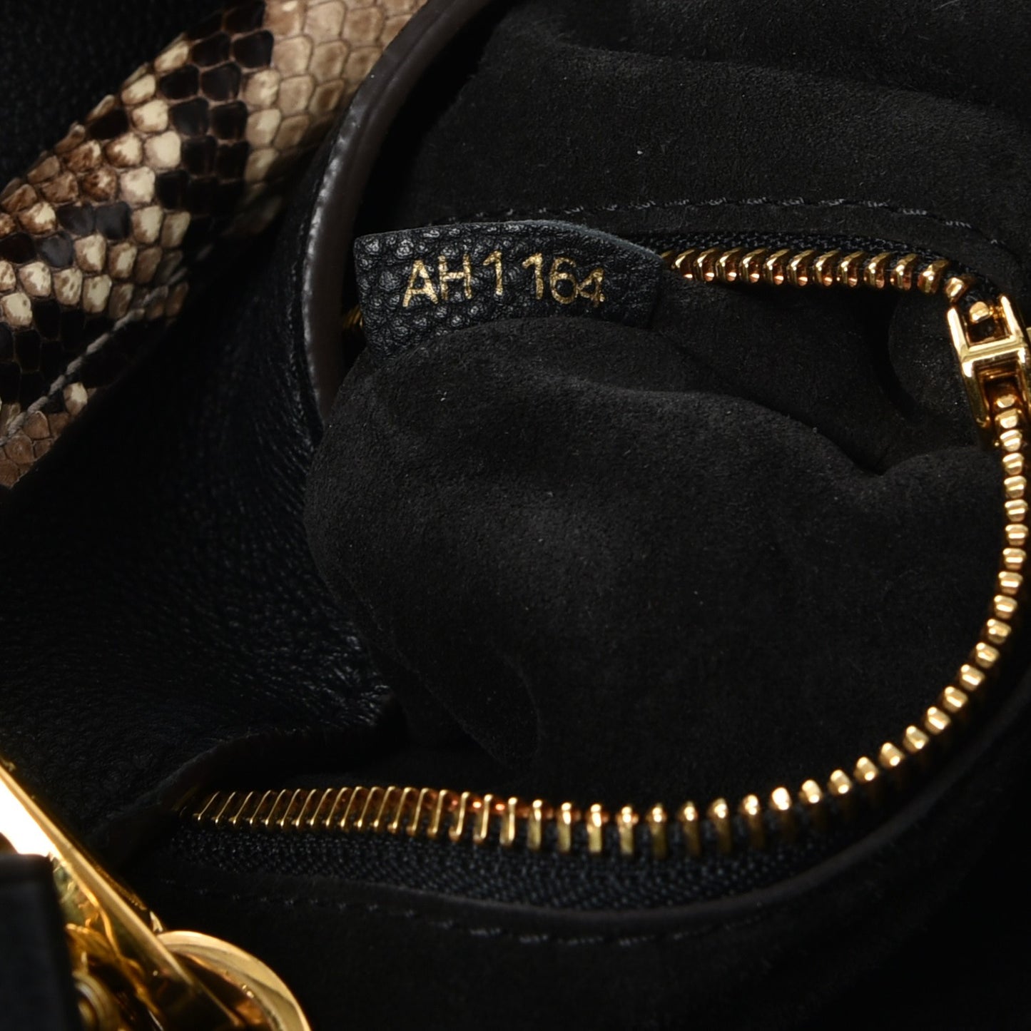 Veau Cachemire Python Babylone MM Black