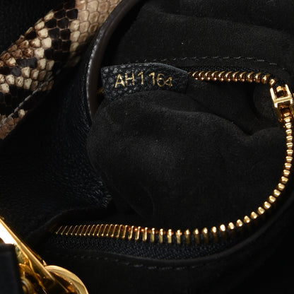 Louis Vuitton Veau Cachemire Python Babylone MM Black 7 of 12