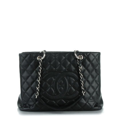 Chanel Caviar Quilted Grand Shopping Tote GST Black 1 of 9