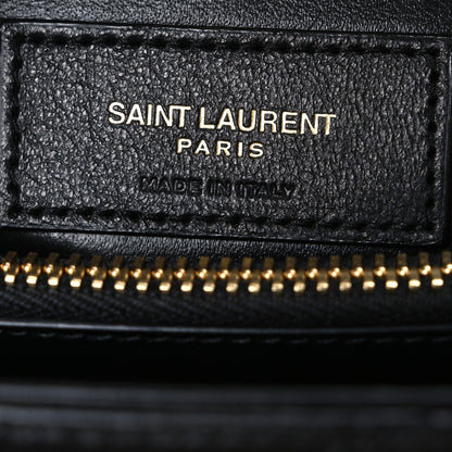 Saint Laurent Calfskin Y Quilted Monogram Small Loulou Chain Satchel Black 6 of 10