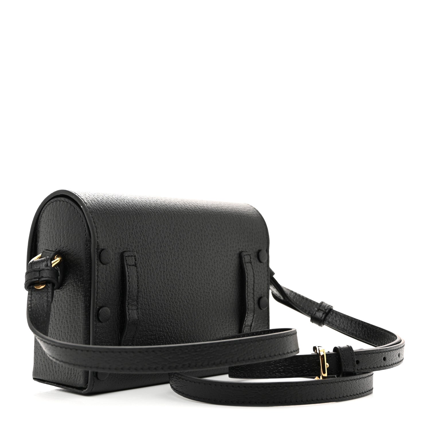 Gucci Calfskin Horsebit 1955 Shoulder Bag Black 3 of 12