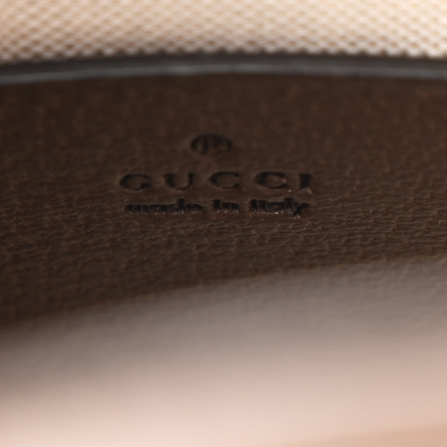 Gucci Monogram Jumbo GG Textured Dollar Calfskin Web Mini Vertical Tote Camel Ebony New Acero 6 of 10