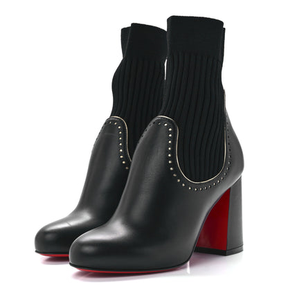 Christian Louboutin Calfskin Sockies 85 Chelsea Boots 35 Black 3 of 8