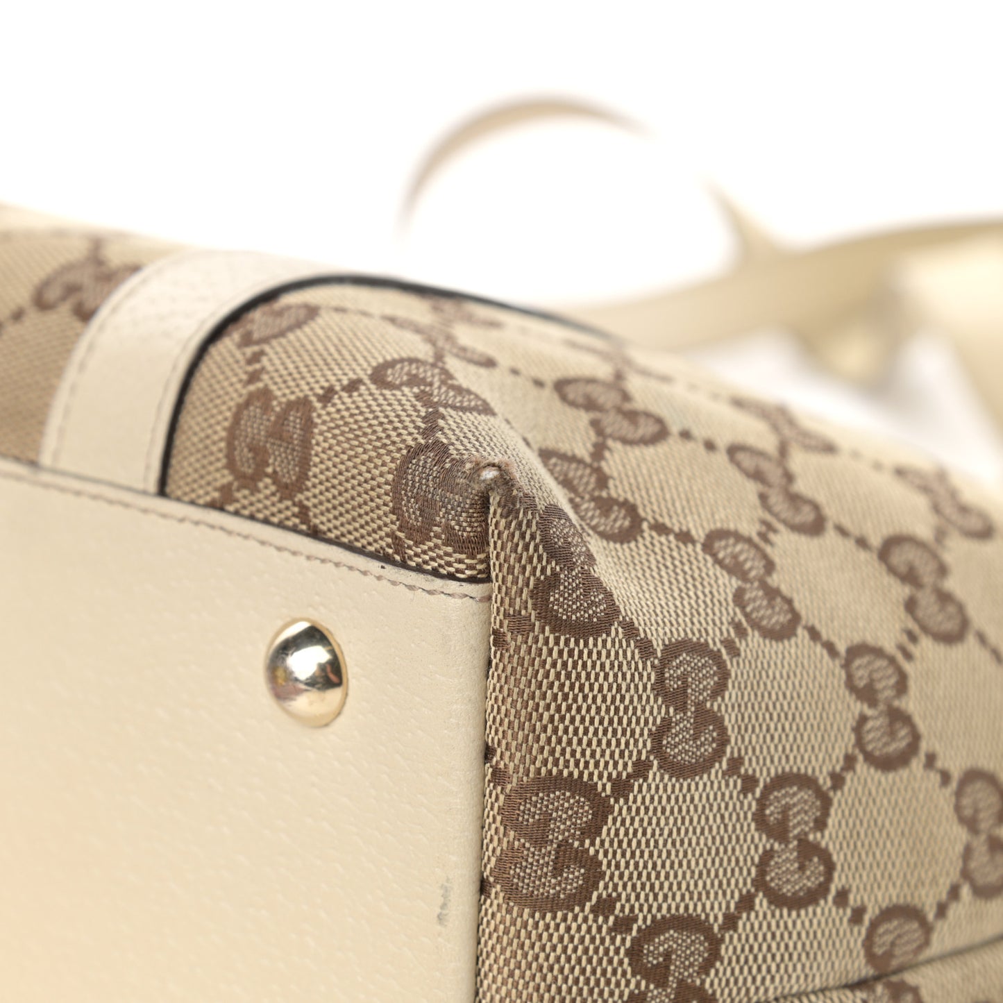 Monogram Medium Abbey Tote Off White