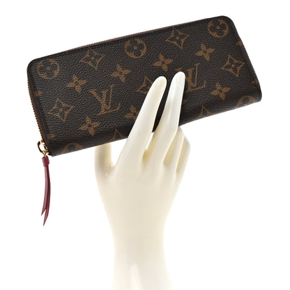 Louis Vuitton Monogram Clemence Wallet Fuchsia 2 of 7