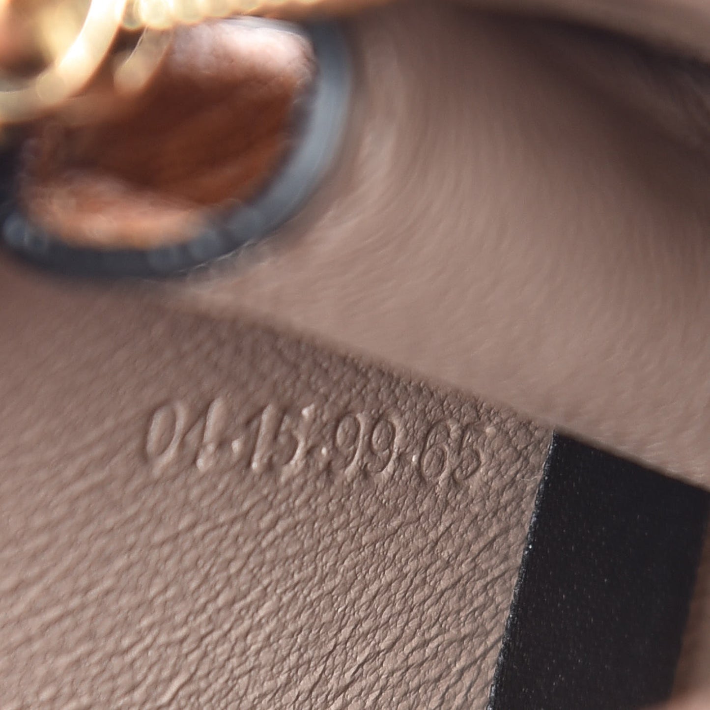 Grained Calfskin Drew Pouch Caramel