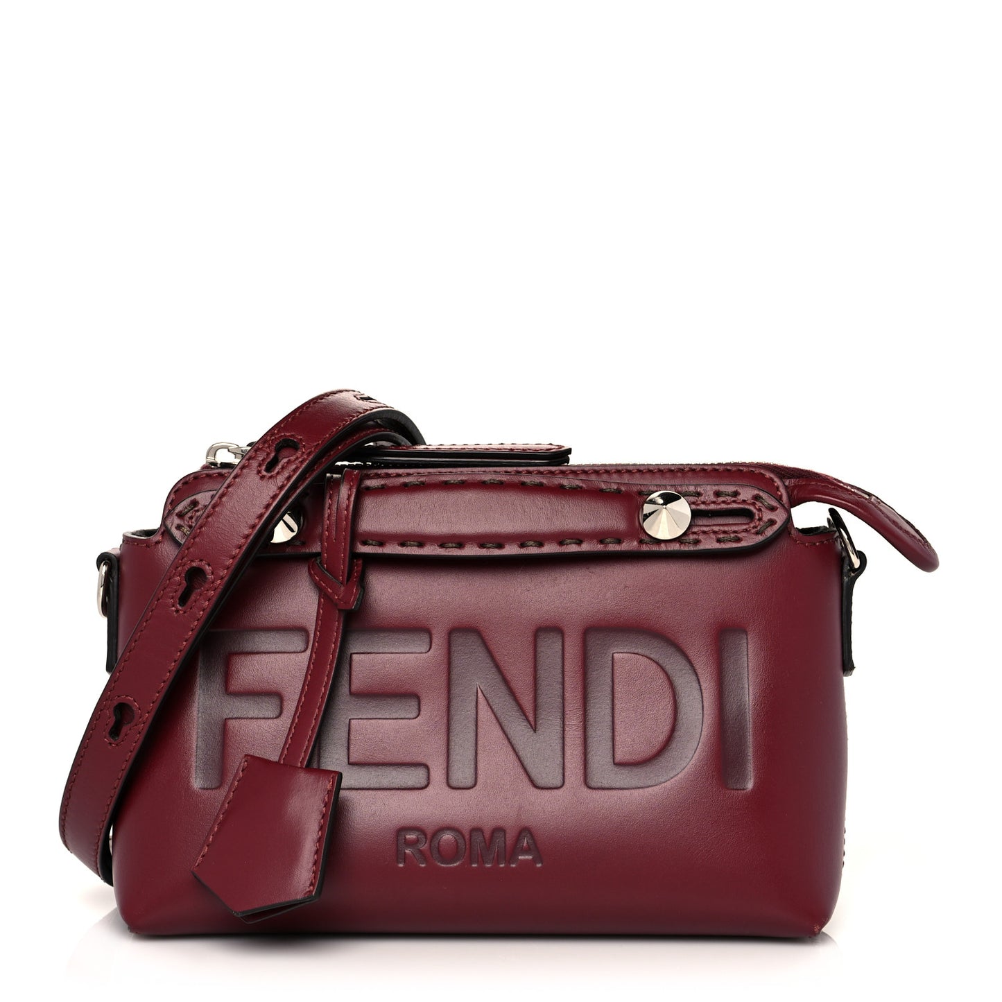 Vitello King Logo Embossed Mini By The Way Boston Bag Barolo