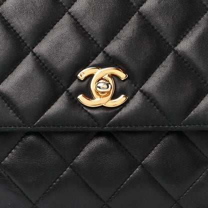 Chanel Lambskin Quilted Flap Camera Case Black 9 of 12