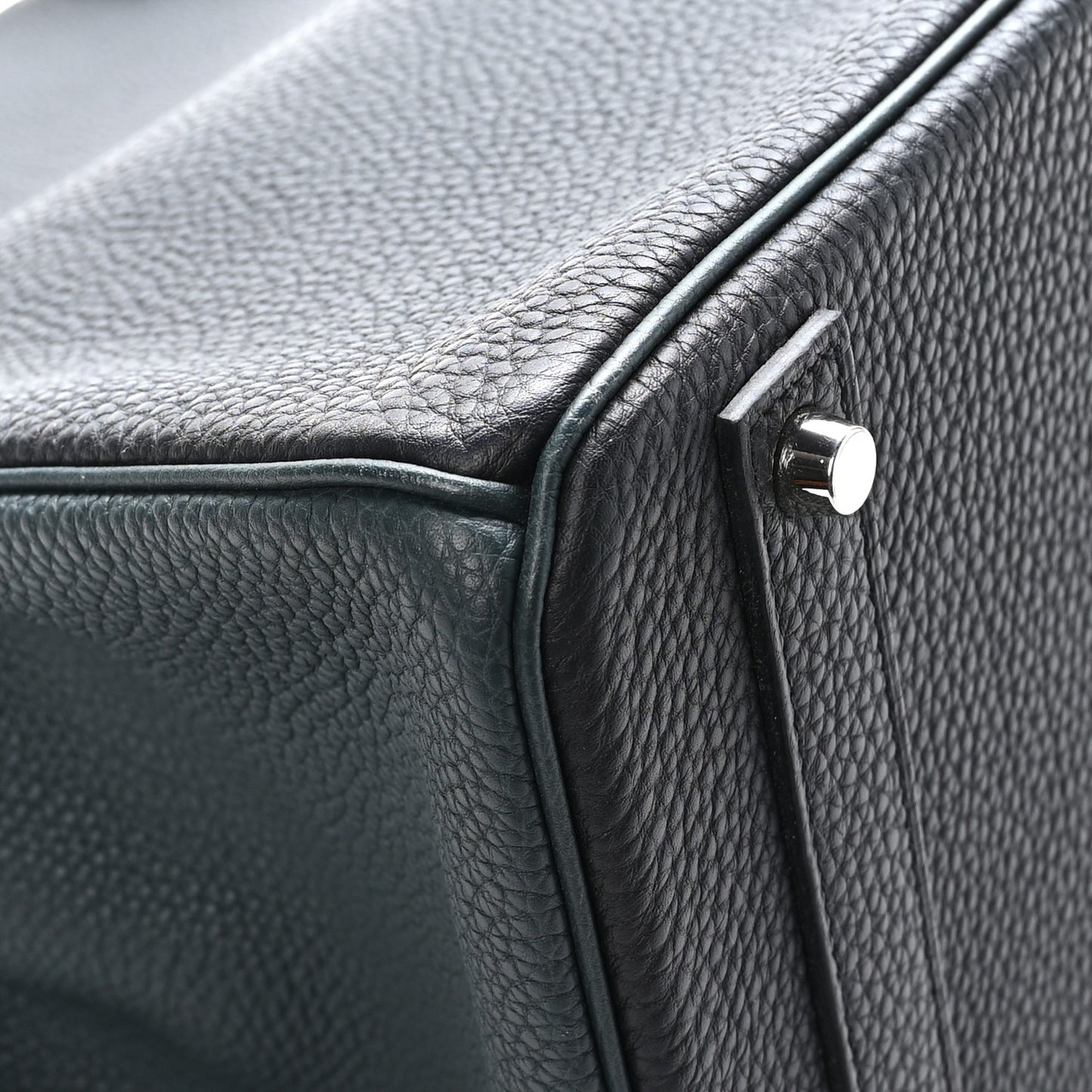 Togo Horseshoe Birkin 40 Black Vert Rousseau