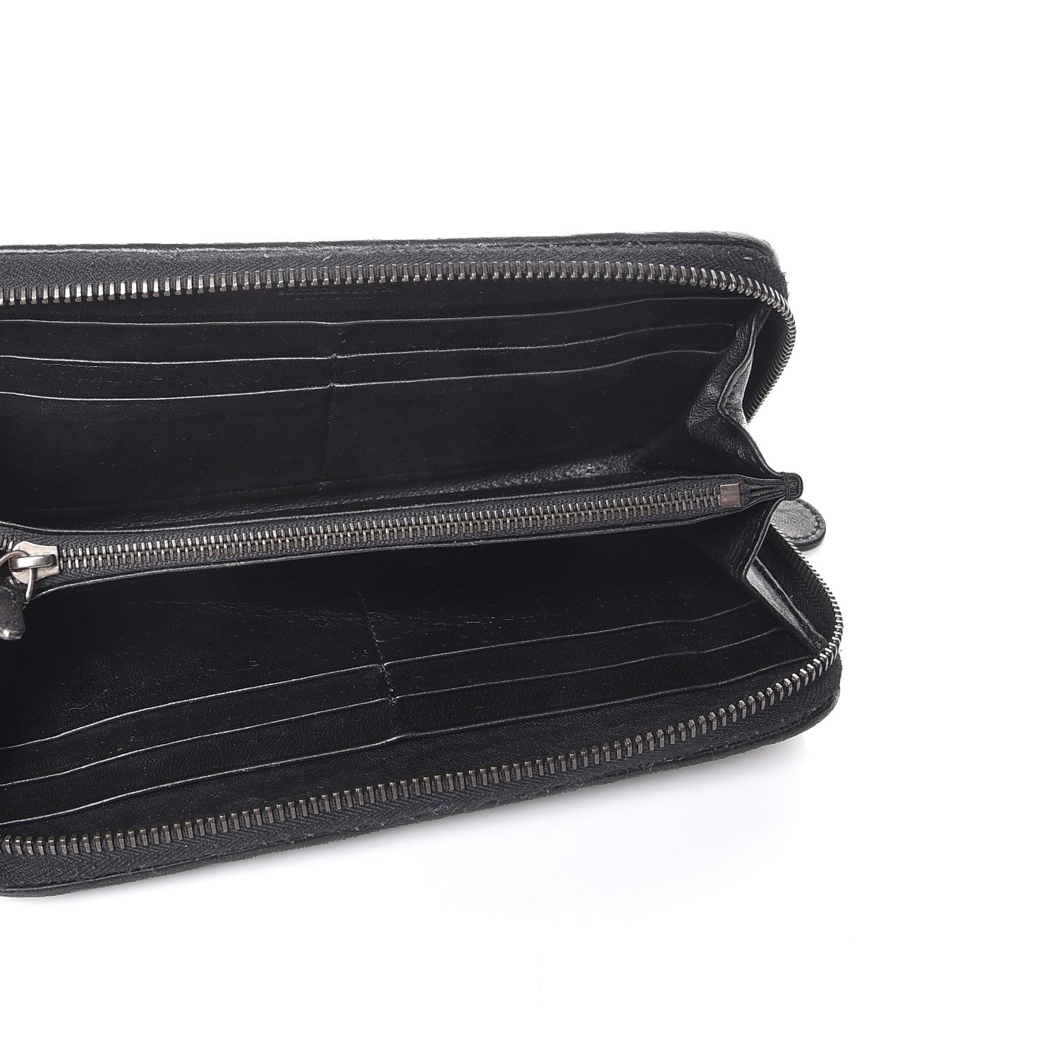 Bottega Veneta Nappa Intrecciato Ayers Zip Around Butterfly Wallet Nero Black 5 of 8