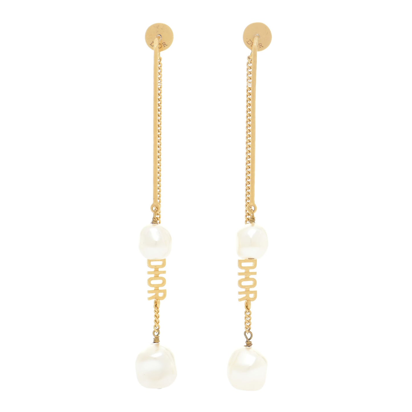 Pearl J'adior Dangle Earrings Gold