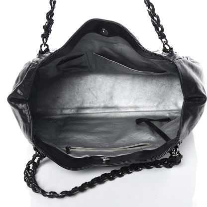 Chanel Glazed Caviar East West Modern Chain Tote Black 5 of 15