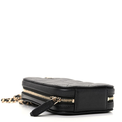 Chanel Caviar Quilted Zip Phone Case Black 4 of 10