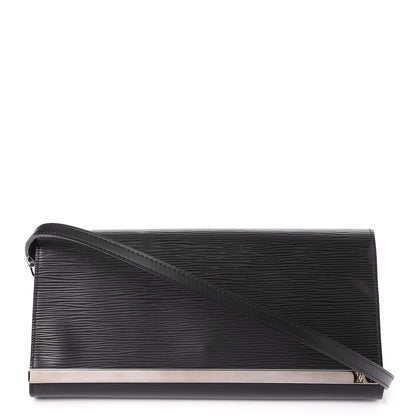 Louis Vuitton Epi Sevigne Clutch Black 1 of 6