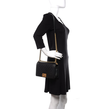 Chanel Caviar Quilted Medium Boy Flap Black 2 of 11