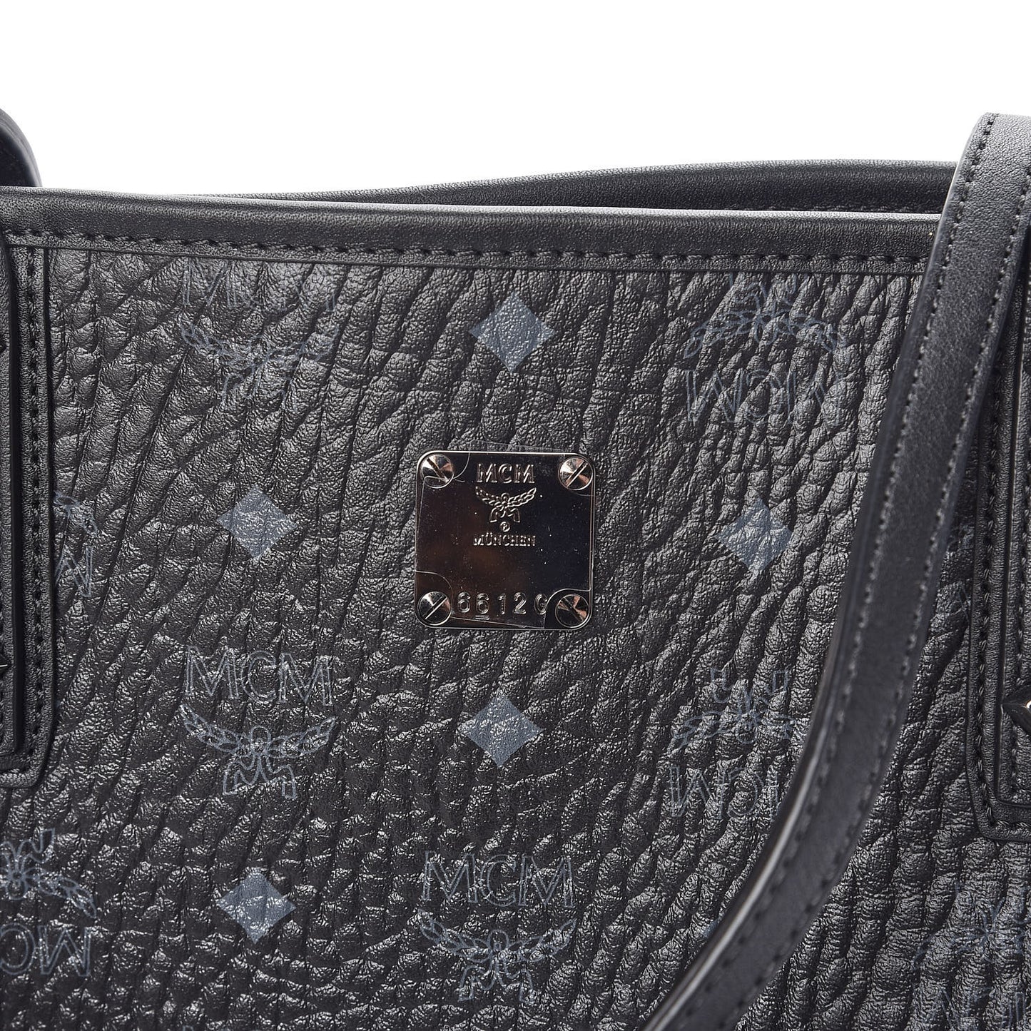 Visetos Medium Anya Zip Top Shopper Tote Black