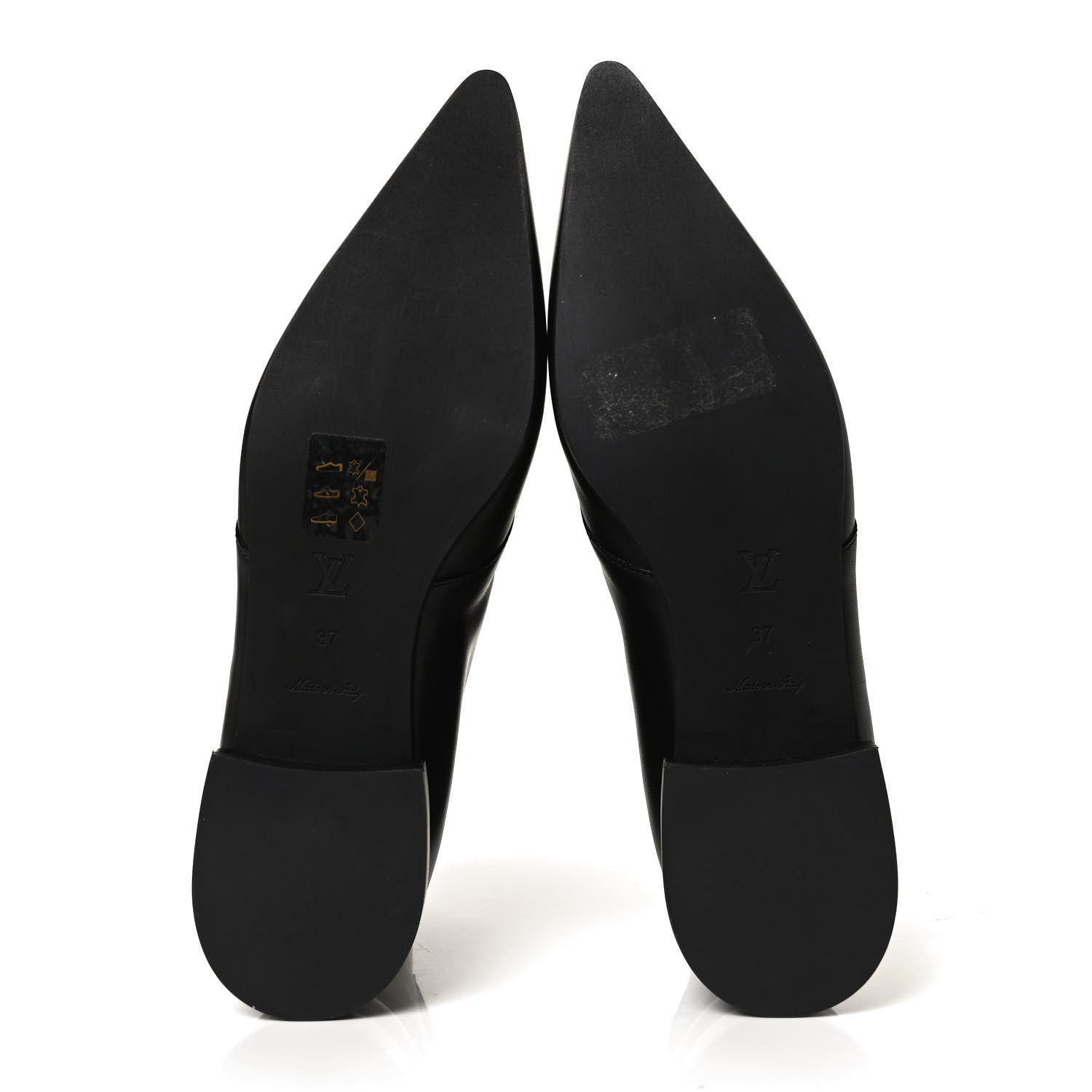 Louis Vuitton Calfskin Monogram Jumble Flat Ankle Boots 37 Black 7 of 11