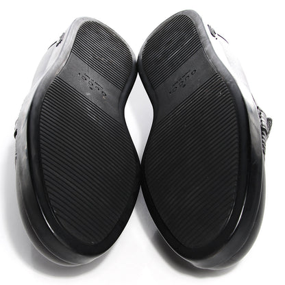 Gucci Soft Calfskin Guccissima Mens Loafers 8 Black 4 of 8