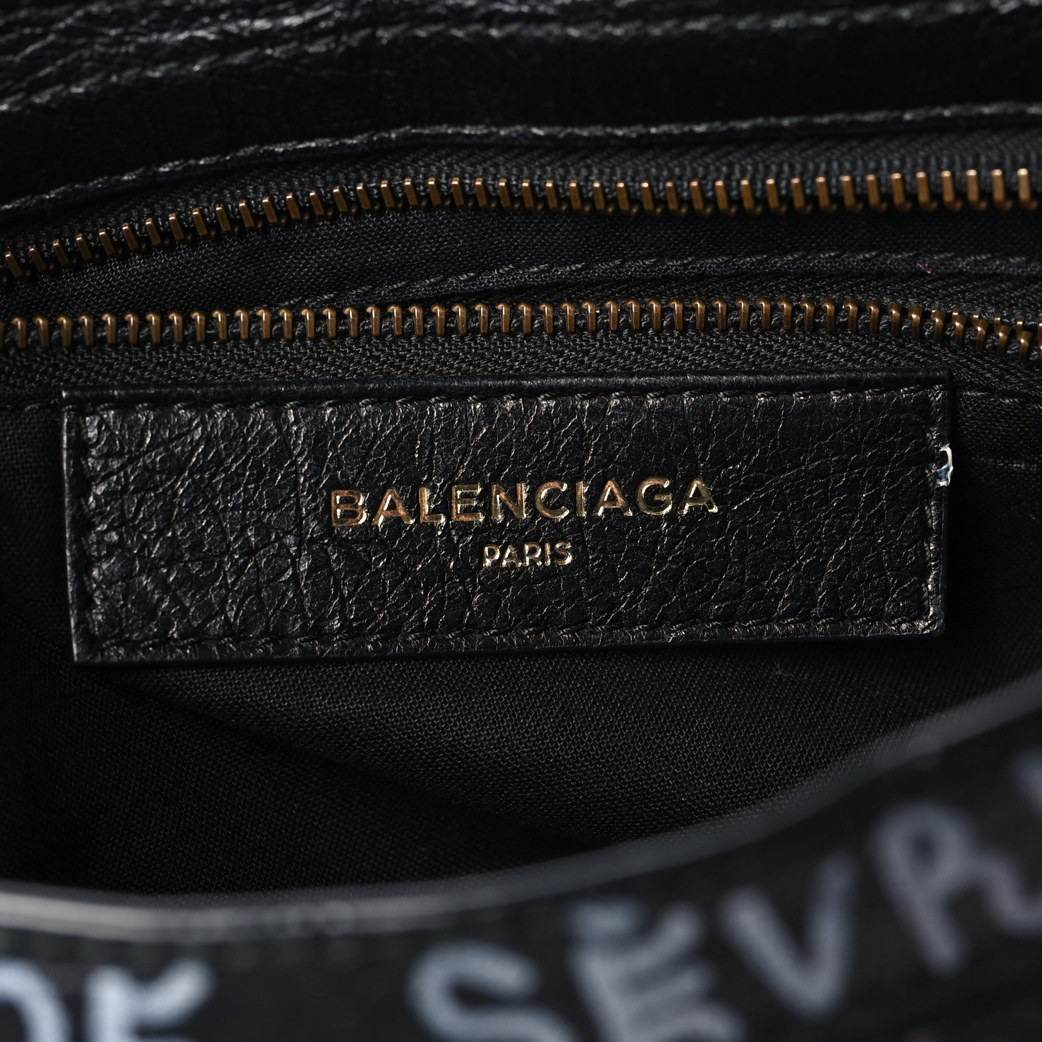 Balenciaga Agneau Graffiti All Over Classic Hardware S City Black Multicolor 7 of 11