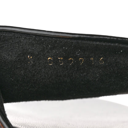 Chanel Mesh Patent Calfskin CC Mules 37 Black 8 of 10