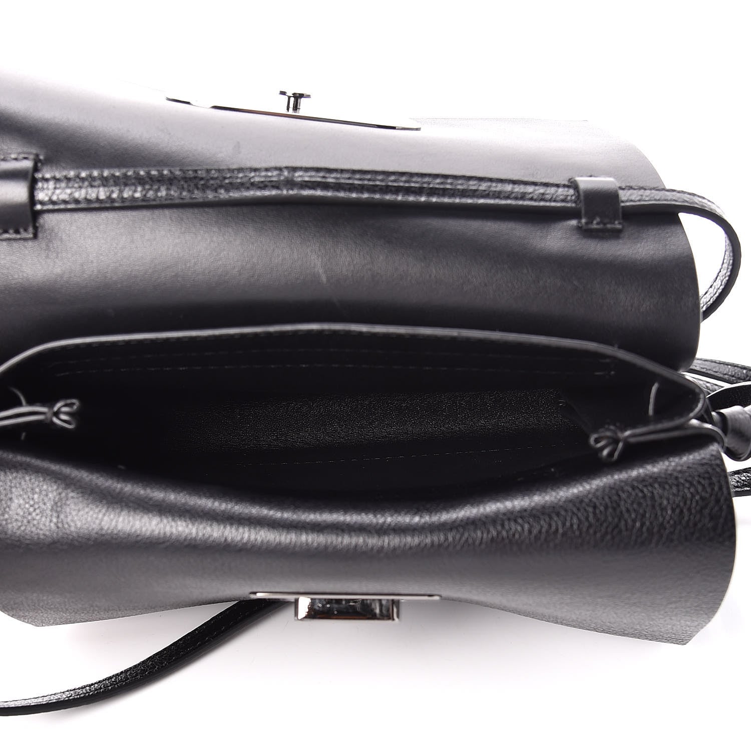 Valentino Garavani Calfskin Small VRing Crossbody Bag Black 7 of 11