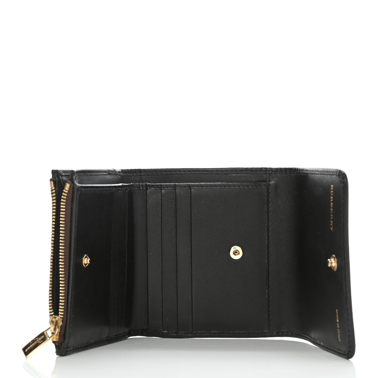 Burberry Haymarket Check Medium Leighton Wallet Chocolate 7 of 11