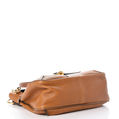 Chloe Grained Lambskin Small Lexa Shoulder Bag Mustard Brown 4 of 8
