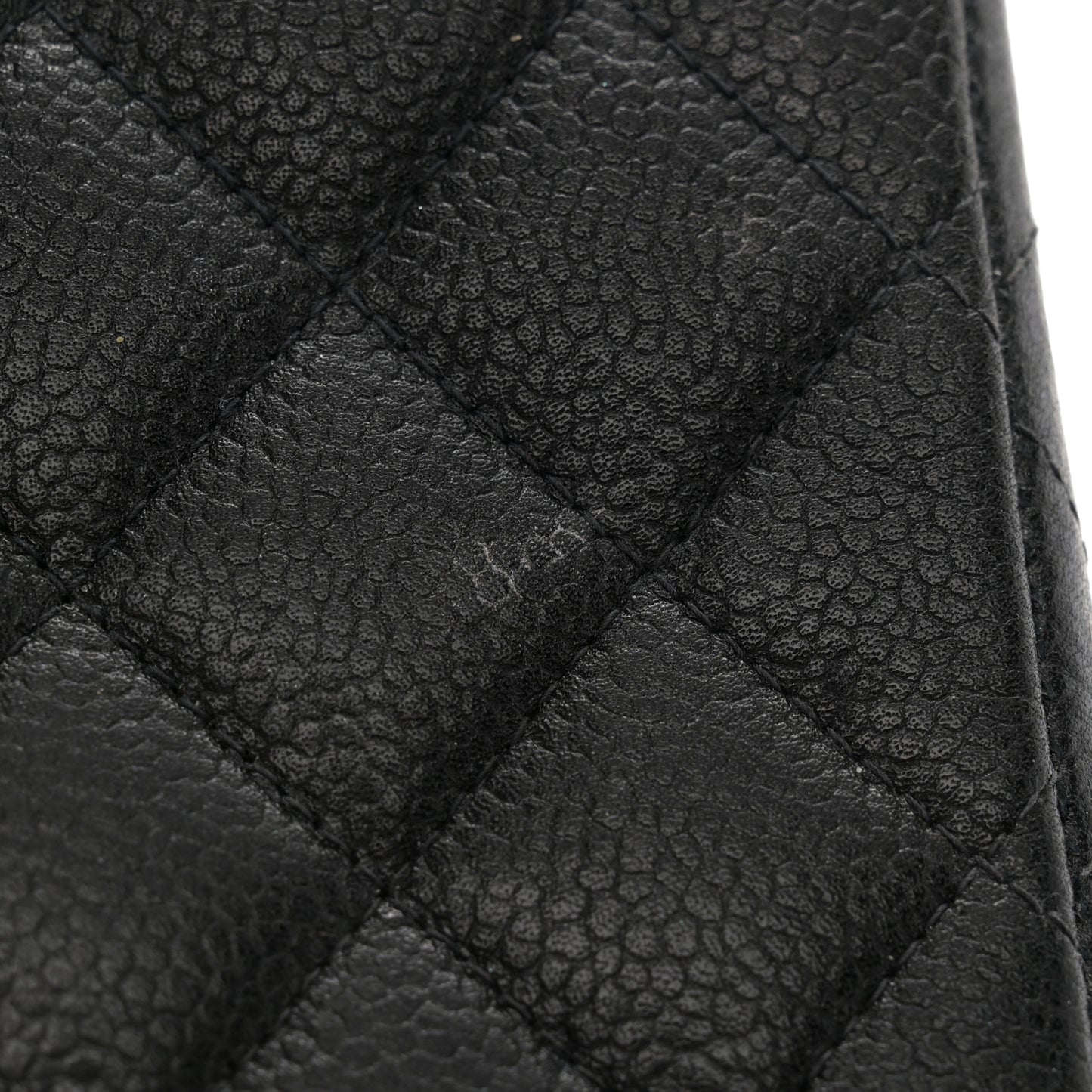Caviar Quilted Mini Square Flap Black