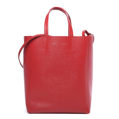 Celine Liege Small Vertical Cabas Pop Red 1 of 10