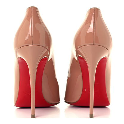 Christian Louboutin Patent Pigalle Follies 100 Pumps 40 Nude 6 of 10