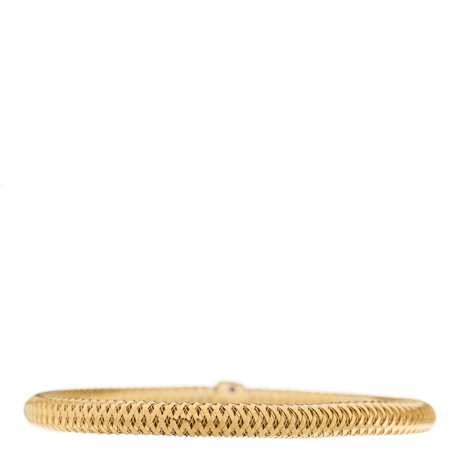 Roberto Coin 18K Yellow Gold Primavera Flex Bangle Bracelet 2 of 3