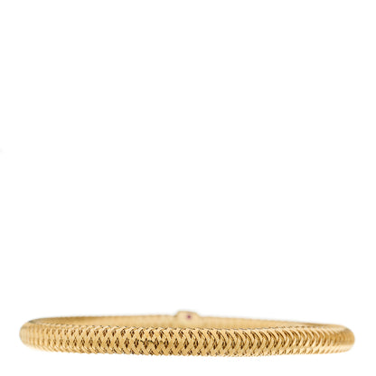 Roberto Coin 18K Yellow Gold Primavera Flex Bangle Bracelet 2 of 3