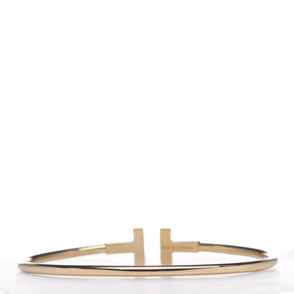 Tiffany 18K Yellow Gold T Wire Bracelet 3 of 5