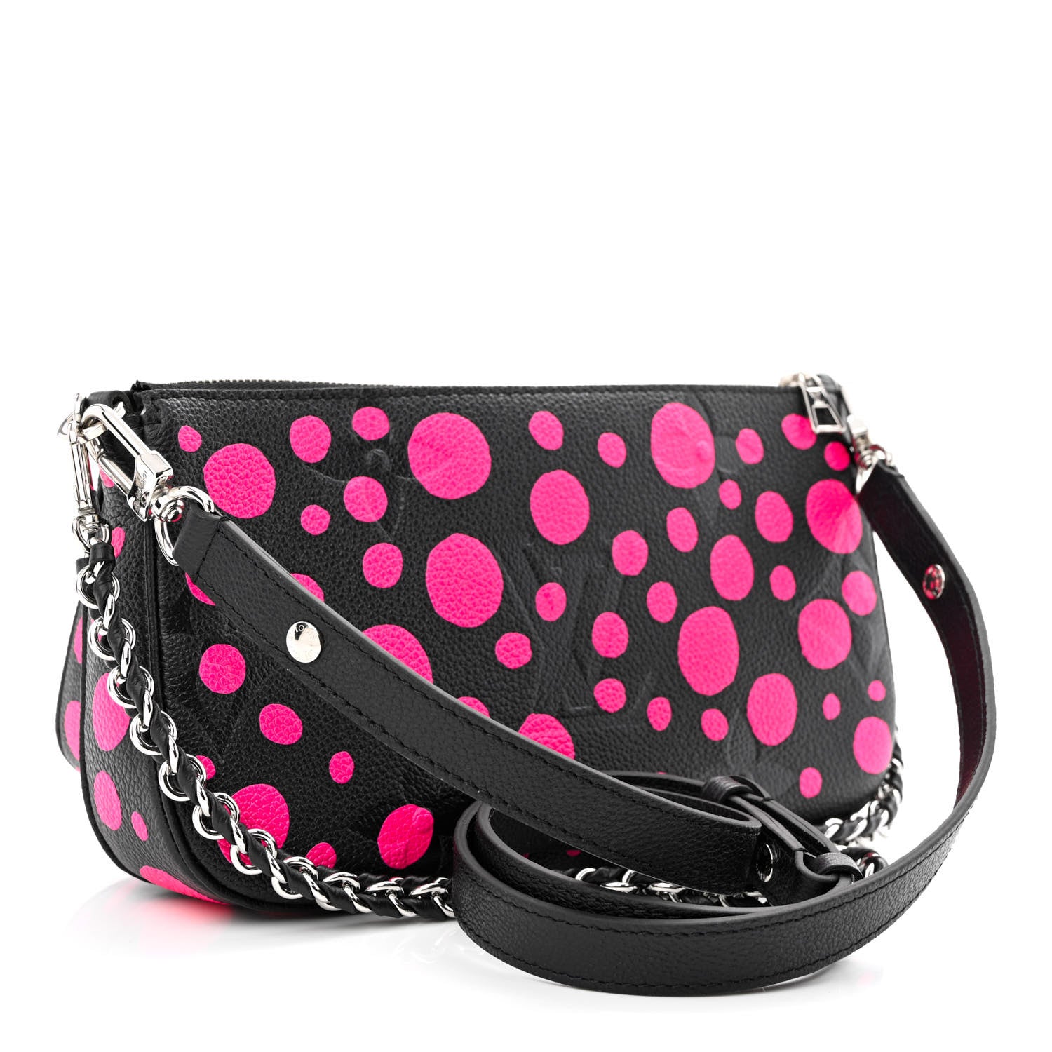Louis Vuitton LV X YK Empreinte Multi Pochette Accessories Black Fuchsia 3 of 11