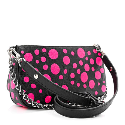 Louis Vuitton LV X YK Empreinte Multi Pochette Accessories Black Fuchsia 3 of 11