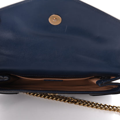 Gucci Nappa Pearl Studded Mini Queen Margaret Broadway Shoulder Bag Blue Agata 6 of 11