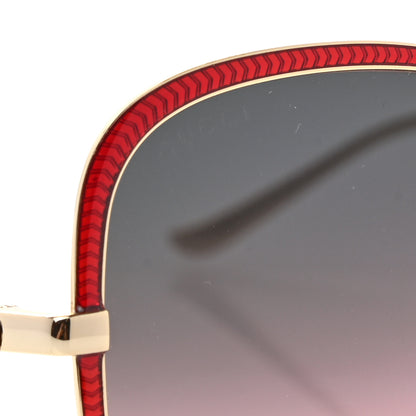 Gucci Acetate Oversize Square Frame GG0400S Sunglasses Gold 7 of 8