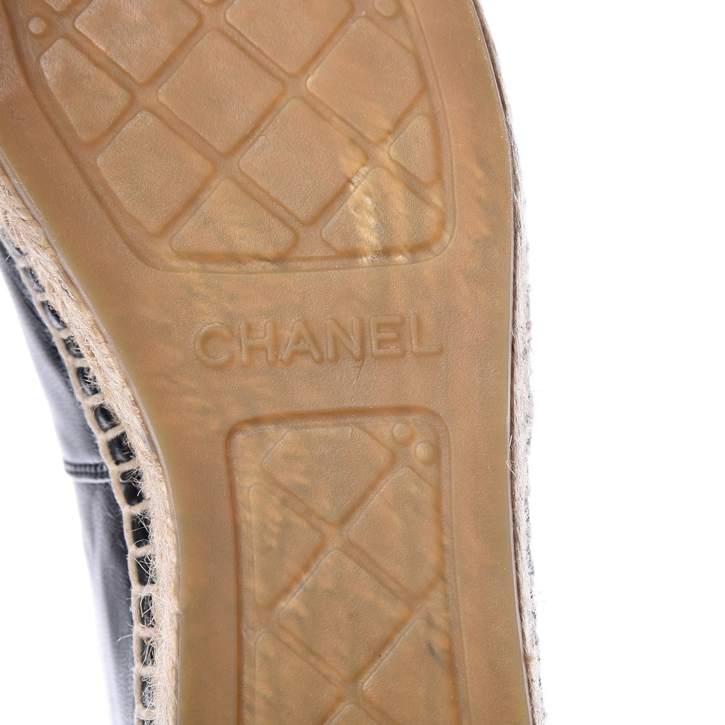 Lambskin CC Espadrilles 35 Black