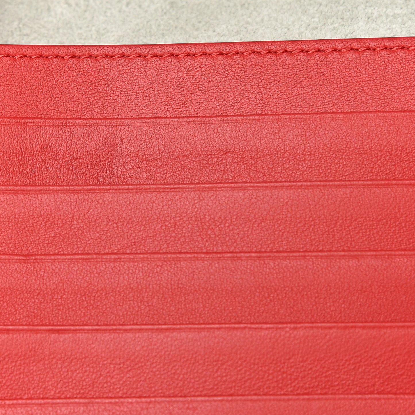 Grained Calfskin Large Multifunction Strap Wallet Jade