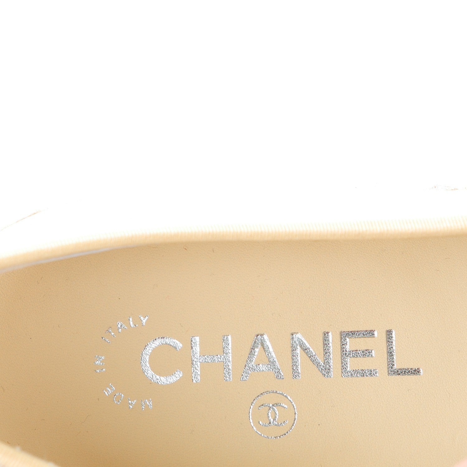 Chanel Patent Calfskin Espadrille Loafers 39.5 Beige 7 of 7