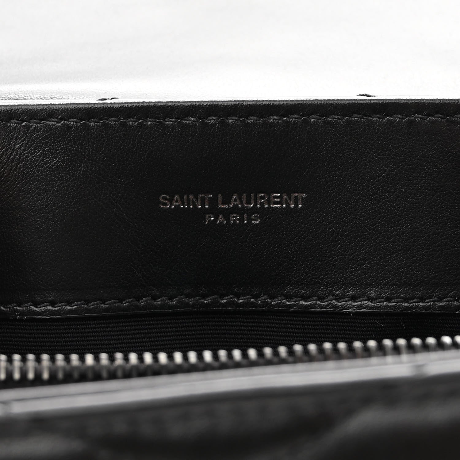 Saint Laurent Calfskin Y Quilted Monogram Monochrome Small Loulou Chain Satchel Black 7 of 10