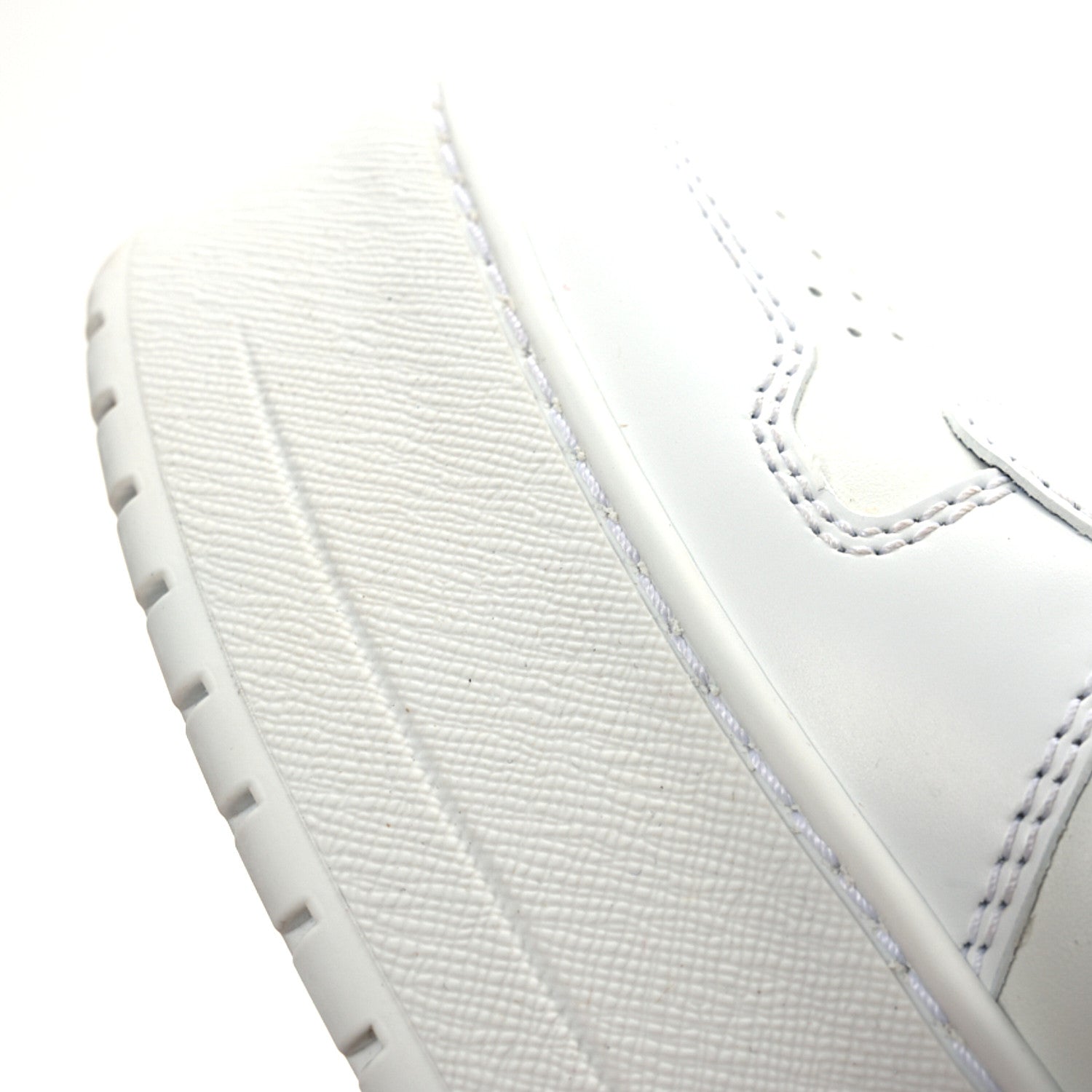 Prada Vitello Rois Triangle Womens Downtown Platform Low Top Sneakers 36.5 White 25 of 28