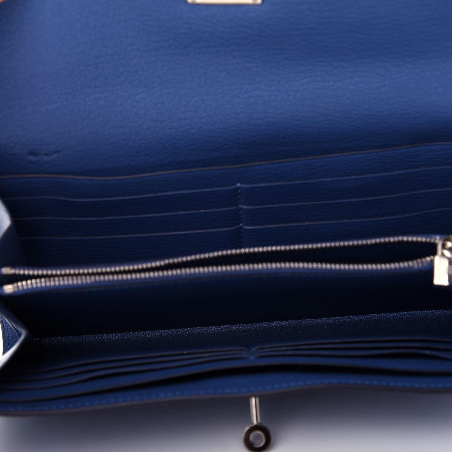 Chevre Mysore Kelly Longue Wallet Bleu Brighton